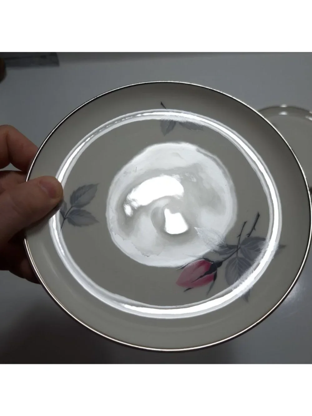 Syracuse China Bridal Rose Bread Plate Vintage Floral Design